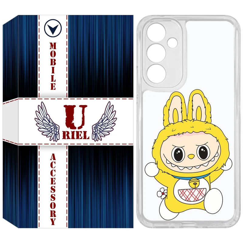 کاور یوریل مدل Clear کد 122 طرح لبوبو مناسب برای گوشی موبایل سامسونگ Galaxy A54