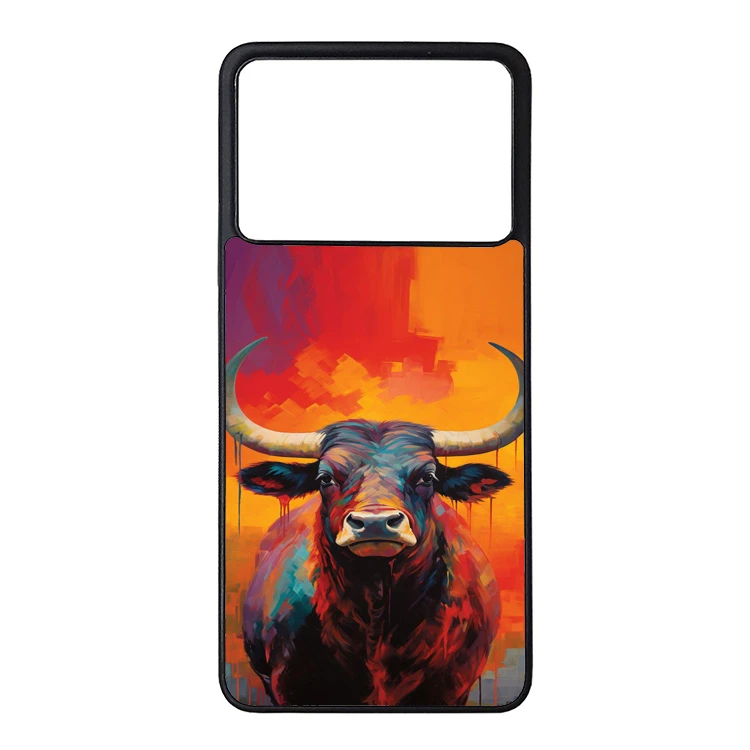 کاور گالری وبفر طرح گاو مناسب برای گوشی موبایل شیائومی poco f6 pro