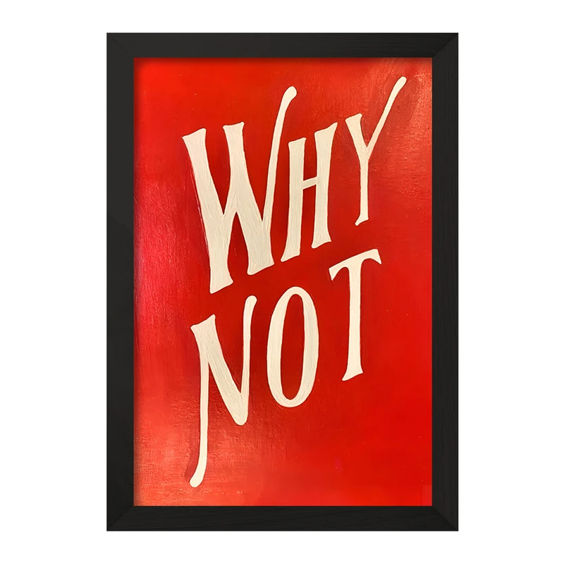 تابلو خندالو مدل Why Not کد F10565