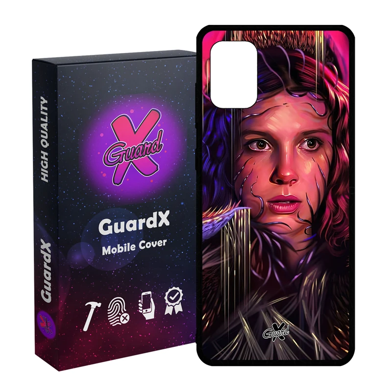 کاور گارد ایکس طرح Stranger Things مدل Glass10462 مناسب برای گوشی موبایل سامسونگ Galaxy A71 4G