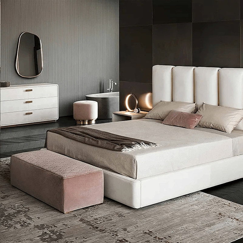تخت خواب دو نفره مدل ساناز سایز 160×200 سانتی متر