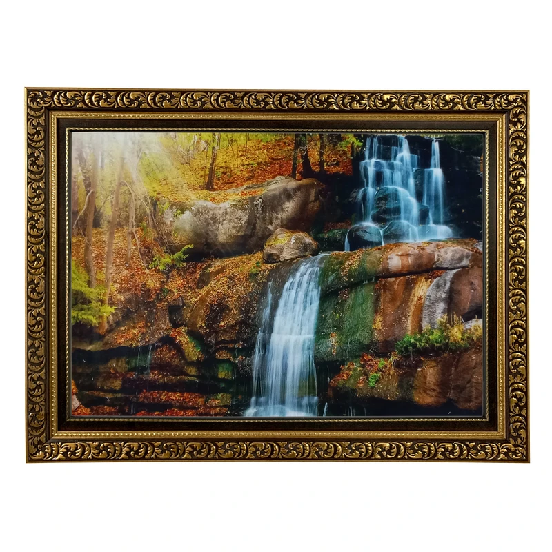 تابلو فرش ماشینی طرح دستبافت مدل آبشار کد 8015