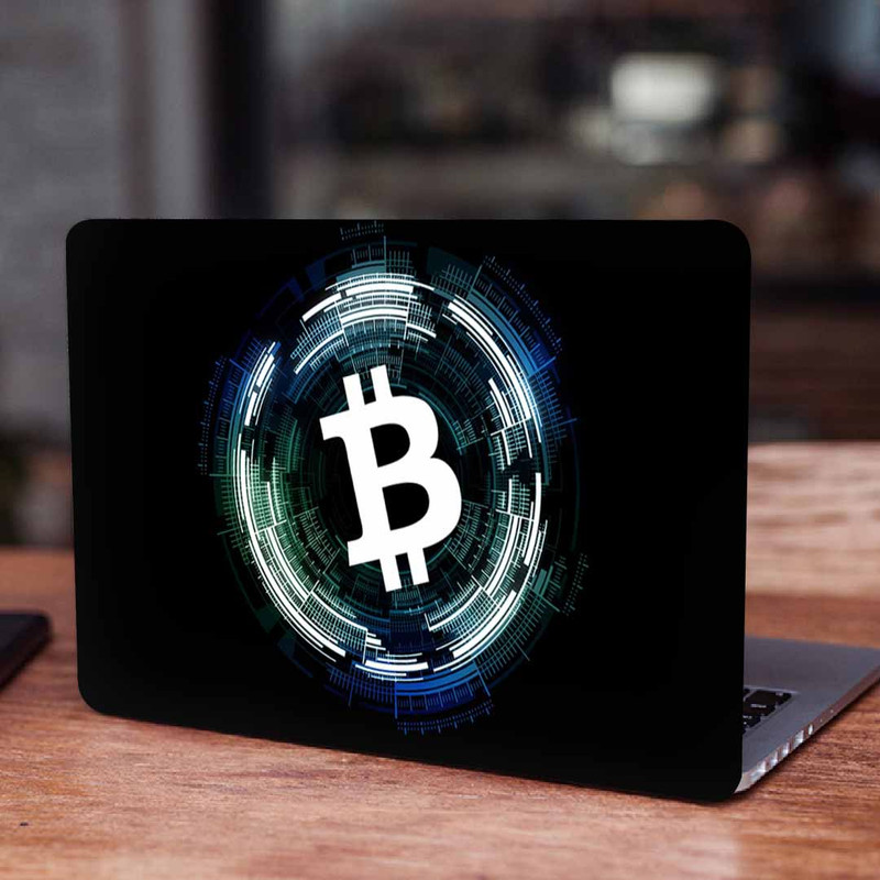 استیکر لپ تاپ طرح bitcoinکد p-1119مناسب برای لپ تاپ 15.6 اینچ