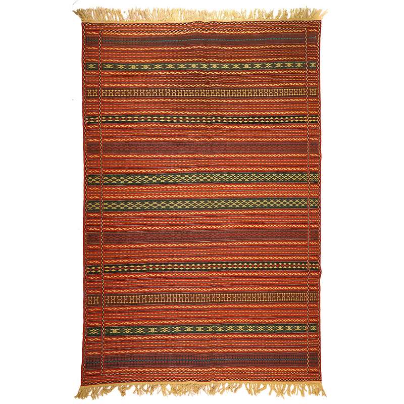 گلیم دستبافت چهار ونیم متری مدل کلات کد 1409420