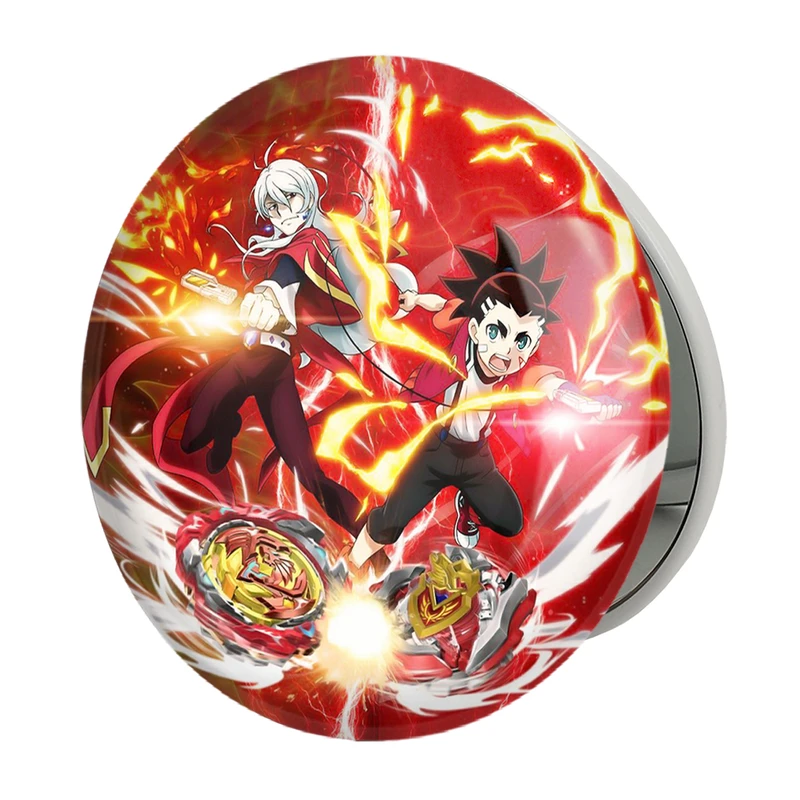 آینه جیبی خندالو طرح انیمه فرفره های انفجاری مدل تاشو کد 27853 