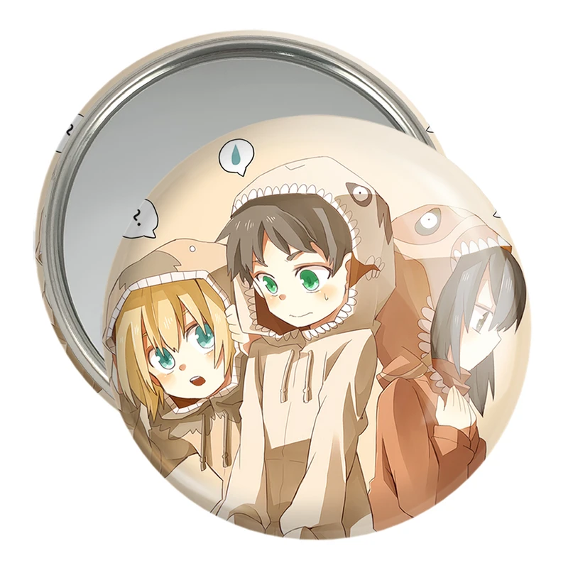 آینه جیبی خندالو مدل میکاسا و ارن و ارمین انیمه اتک آن تایتان Attack on Titan  کد 18565