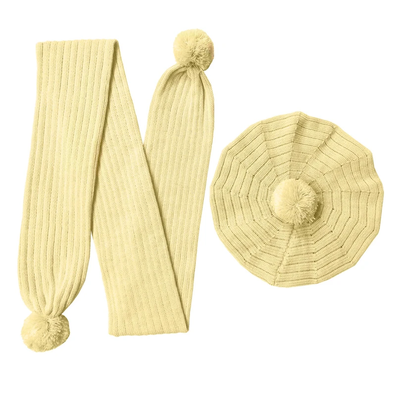 ست کلاه و شال گردن بافتنی زنانه کد M11