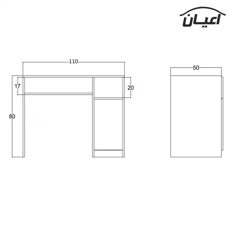 میز تحریر اعیان مدل FH342