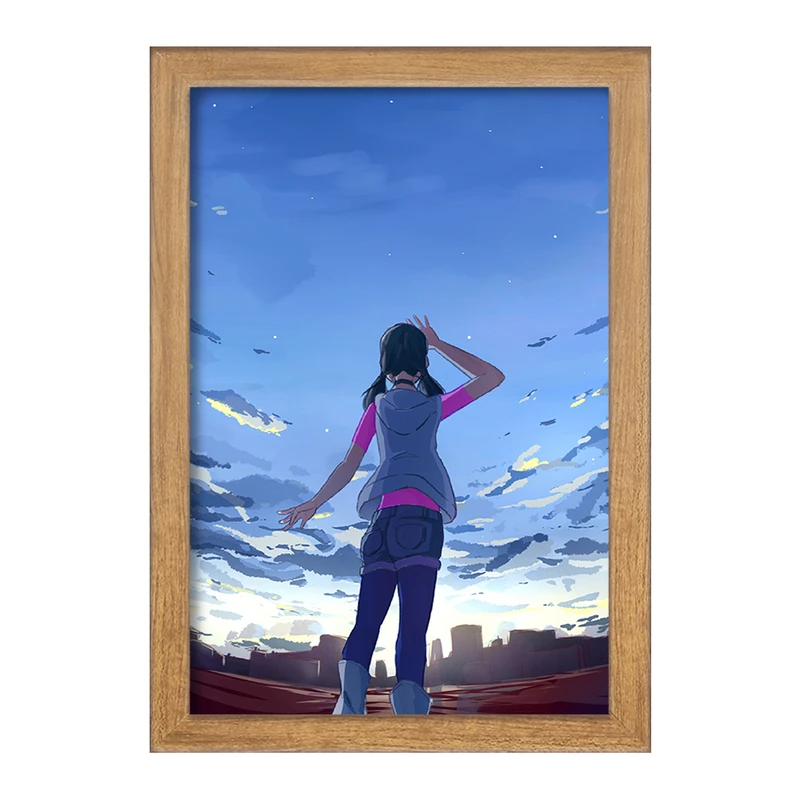 تابلو خندالو مدل هینا انیمه تغییر آب و هوا با تو  کد 17644