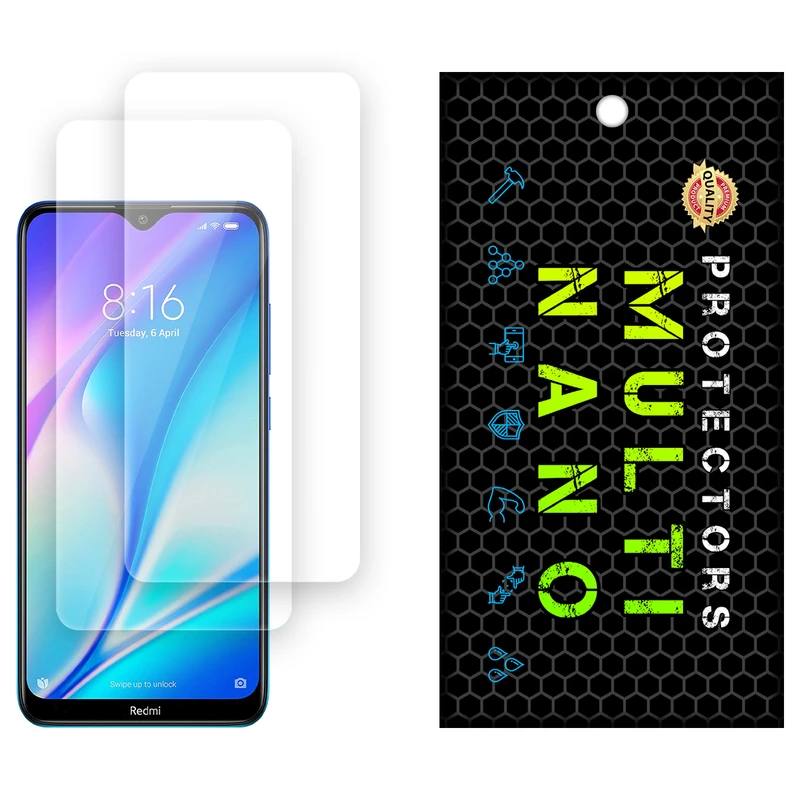 محافظ صفحه نمایش شفاف مولتی نانو مدل X-S2N مناسب برای گوشی موبایل شیائومی Redmi 8A Pro بسته دو عددی