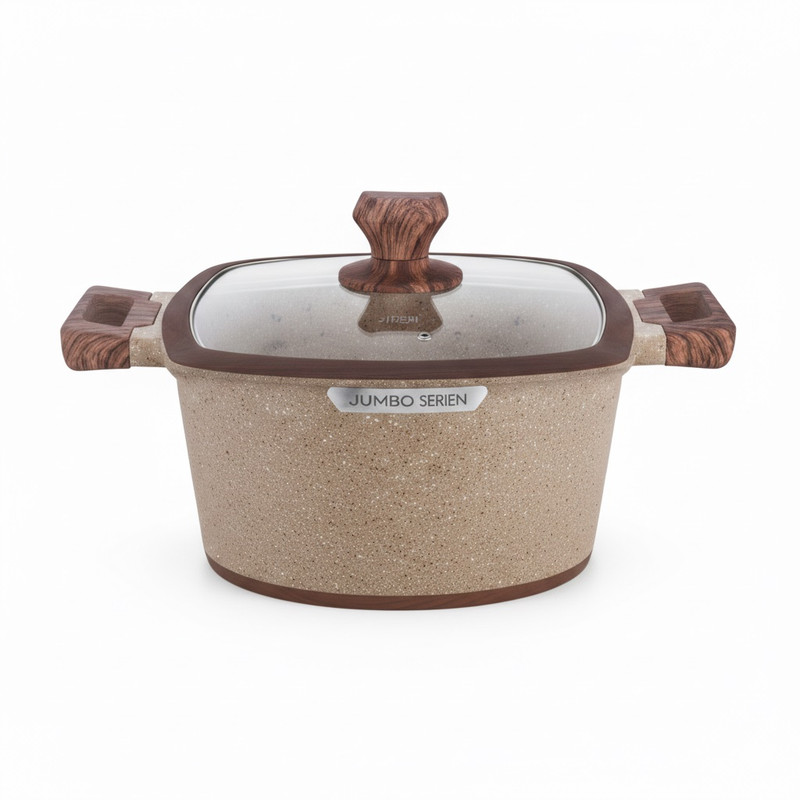 سرویس قابلمه و تابه گرانیتی 10 پارچه بازرگانی زیو مدل ZCS-8300/5S32 JUMBO SERIES