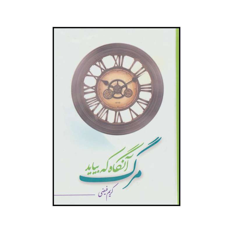 کتاب مرگ آنگاه که بیاید اثر کریم فیضی انتشارات آیدین