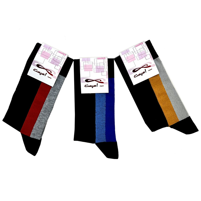 جوراب مردانه اسپست مدل ASP-VRT مجموعه 3 عددی