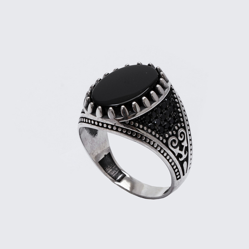 انگشتر نقره مردانه مدل GTA-781 انگشتر نقره مردانه مدل GTA-781