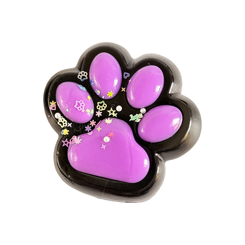 فیجت ضد استرس دنیای سرگرمی های کمیاب مدل اسکوییشی نرمالو طرح پنجه گربه کد DSK-A760