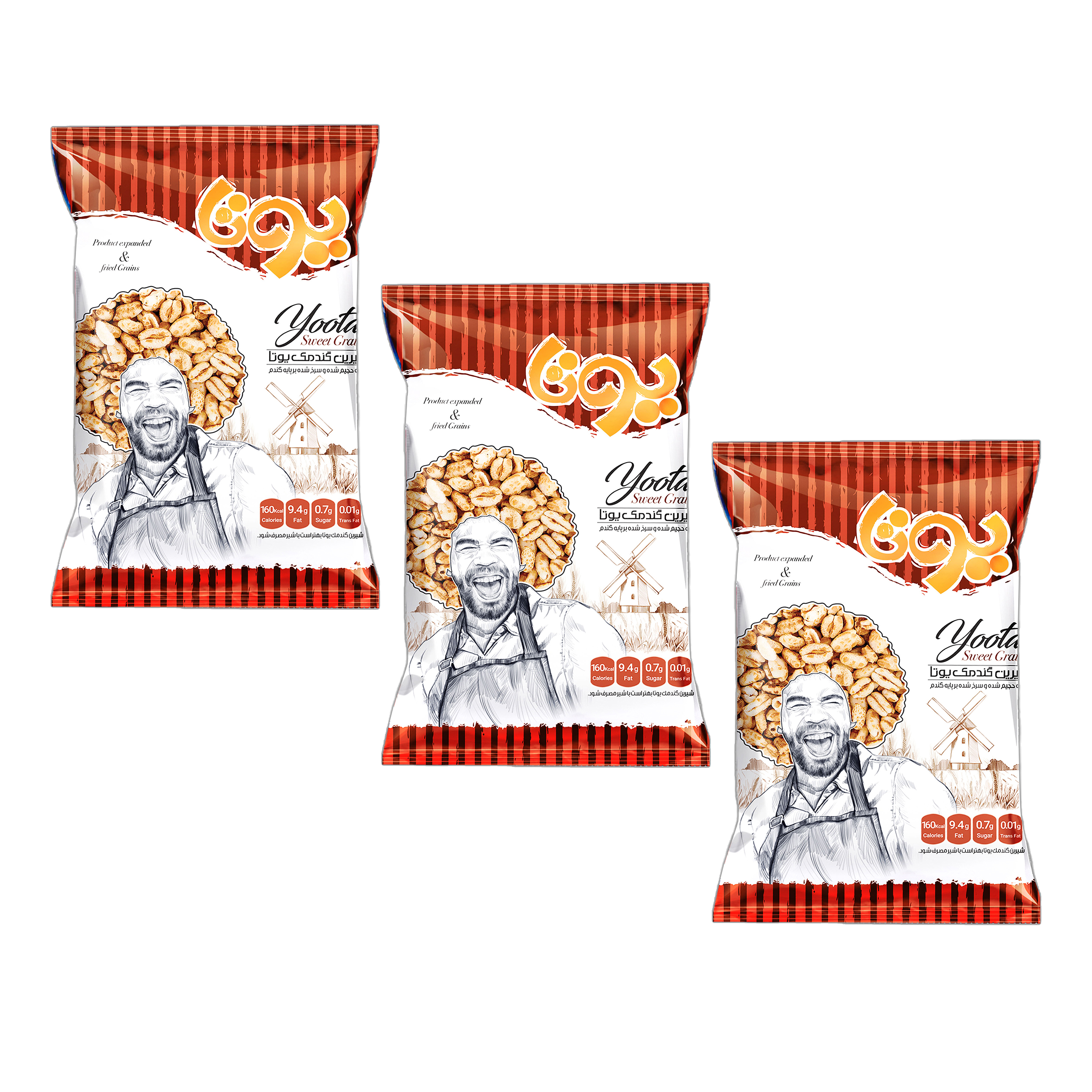 نقد و بررسی شیرین گندمک یوتا نمکی 120 گرم مجموعه 3 عددی توسط خریداران