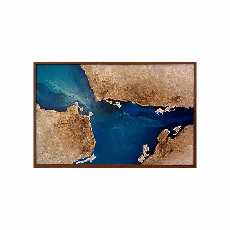 تابلو نقاشی اکریلیک طرح انتزاعی مدل t47