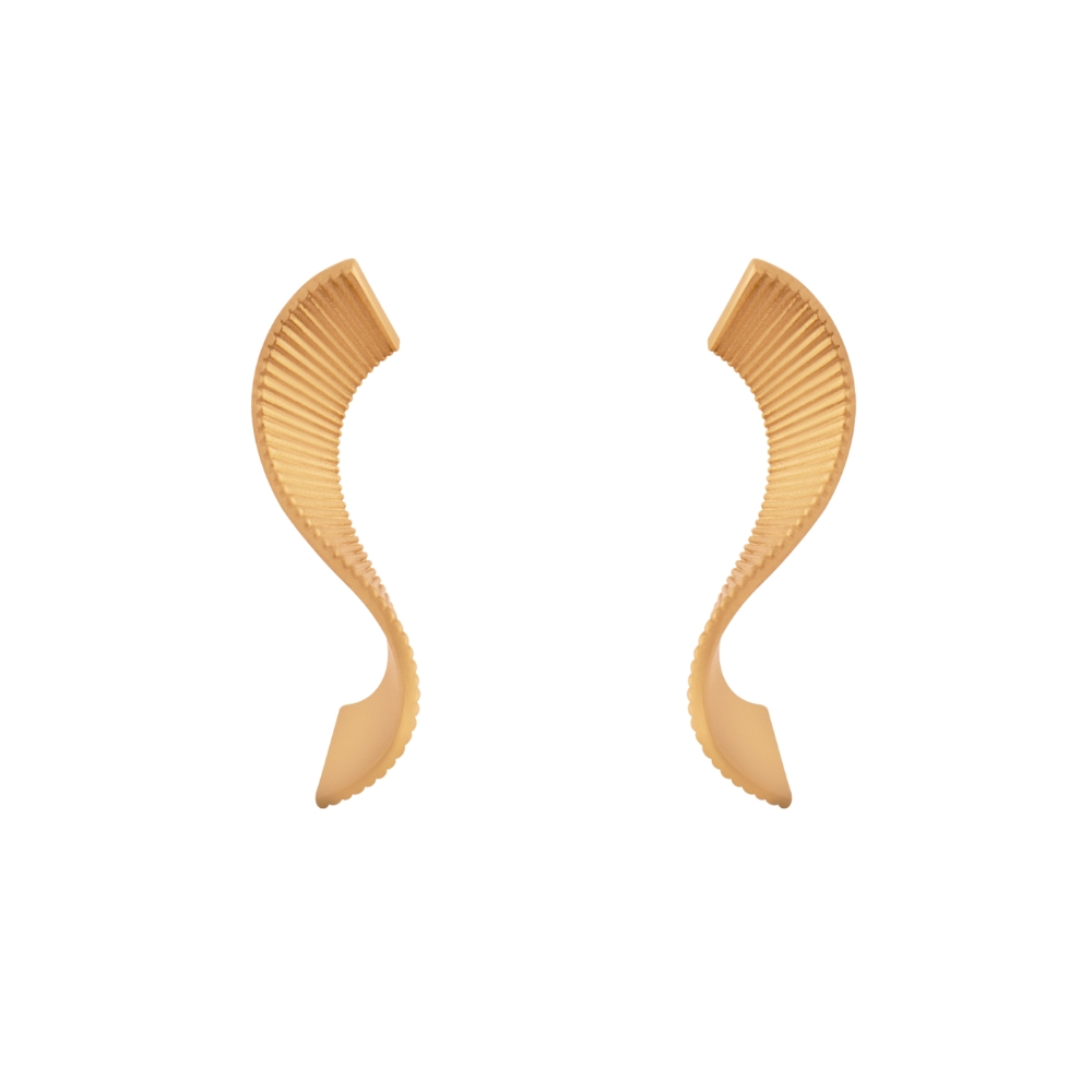 گوشواره طلا 18 عیار زنانه درگونه مدل حورین