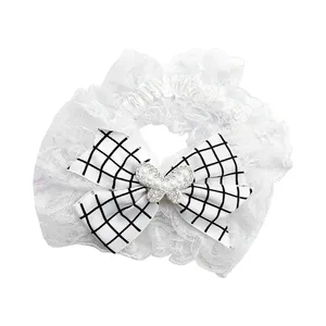 هدبند نوزادی مدل پاپیون طرح پروانه كد PRC183-WH