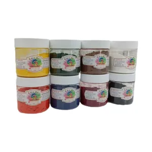 پودر مخمل کالروی طرح رنگ تیره مدل m1008 بسته 8عددی
