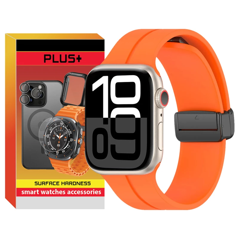 بند پلاس مدل Magnetic PL مناسب برای اپل واچ سری 10 46 میلی متری