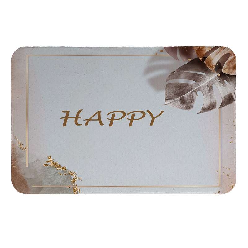 پادری  طرح Happy کد 8655 سایز 50 × 70 سانتی متر