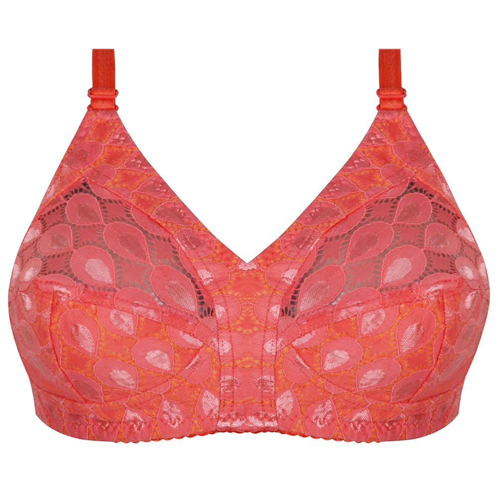 سوتین زنانه پرجامدا مدل 355011928 دانتل رنگ گلبهی -  - 1