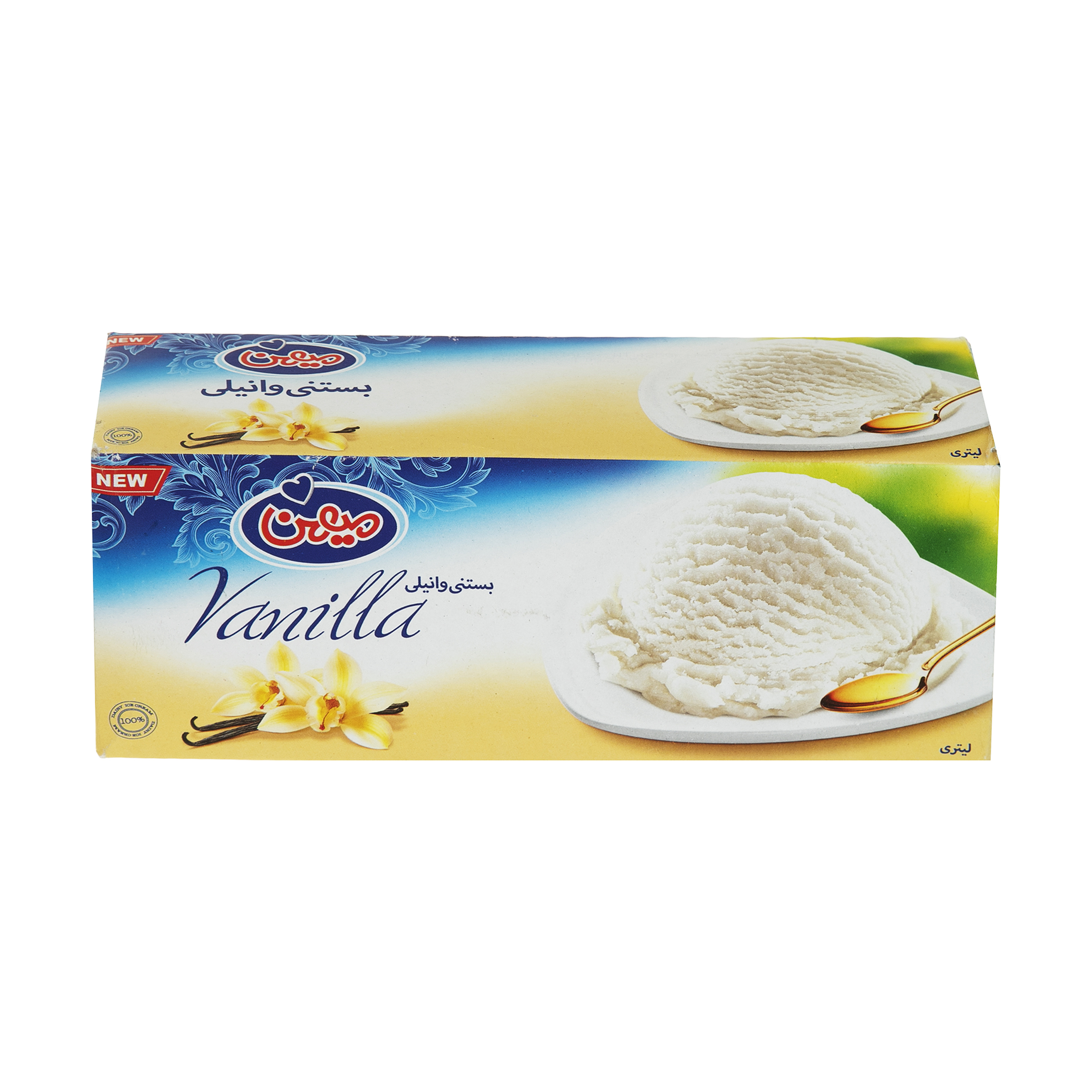 بستنی لیتری وانیلی میهن - 470 گرم 