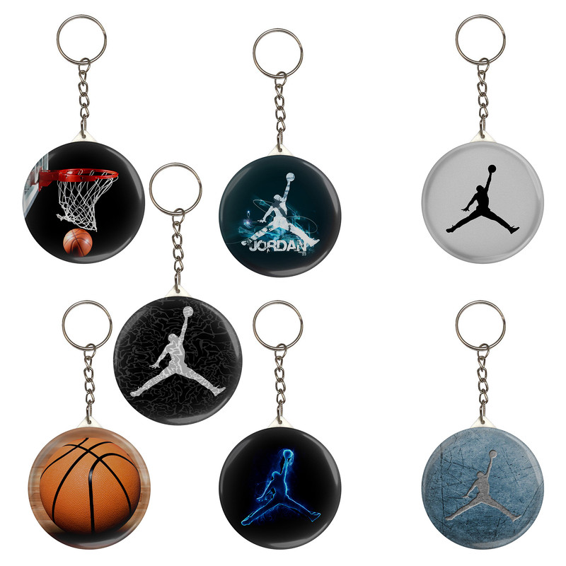 جاکلیدی مدل توپ و تور بسکتبال کد S3-10 مجموعه 7  عددی