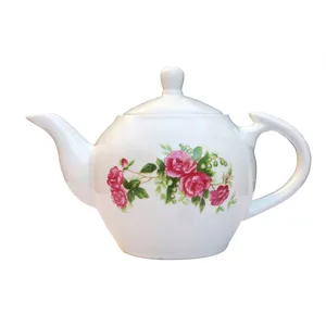 قوری مدل ایتالیا گلسرخی کد 8