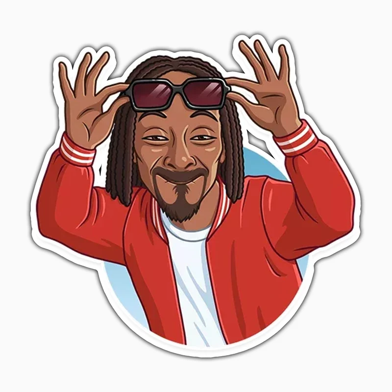 استیکر لپ تاپ و موبایل بووم طرح خواننده معروف مدل Snoop کد CP44