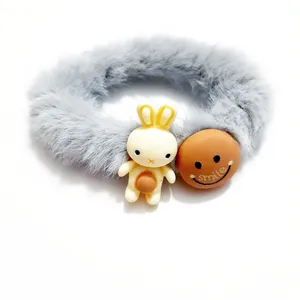 کش مو زنانه مدل خز پیکسل دار کد 025