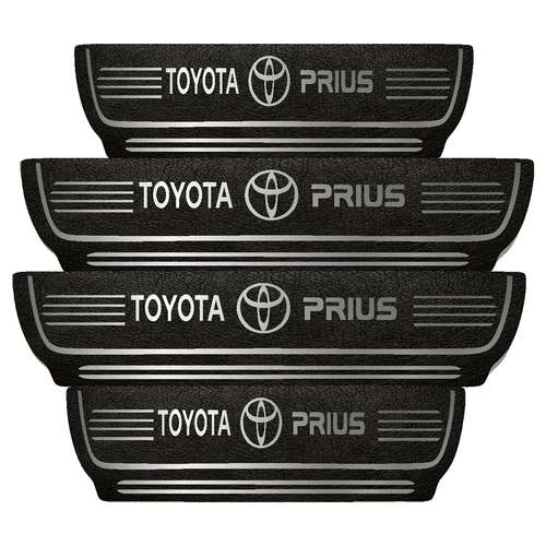  برچسب پارکابی خودرو مهدیار طرح چرم کد pka1029 مناسب برای تویوتا  پریوس بسته 4 عددی