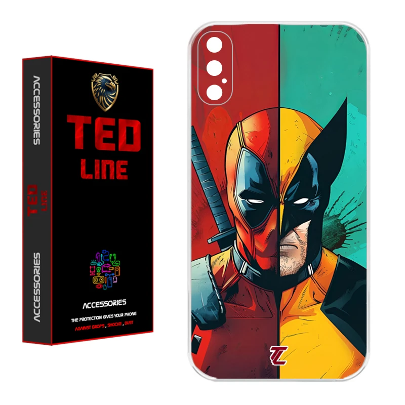 کاور تد لاین طرح ددپول و ولورین کد 1134 مناسب برای گوشی موبایل اپل Iphone X / XS