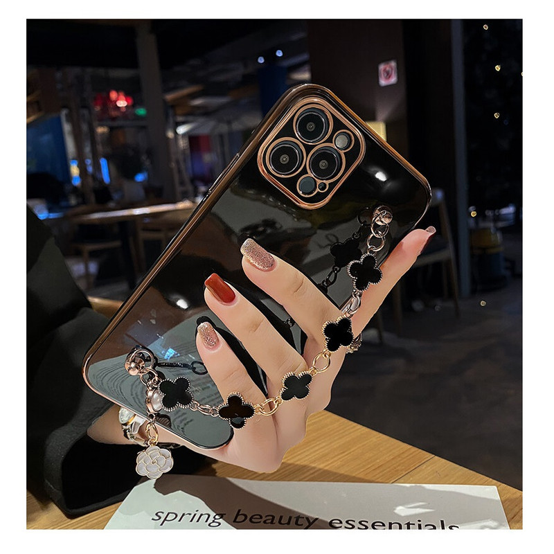 کاور مانستر مدل Black Flower مناسب برای گوشی موبایل سامسونگ Galaxy S10 Plus