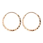 گوشواره طلا 18 عیار زنانه با طرح تراشدار مدل DK521