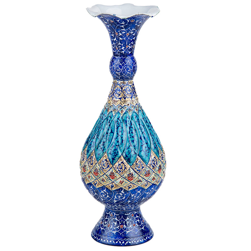 گلدان مینا کاری مدل اسلیمی کد D25