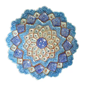 بشقاب میناکاری مدل گل کد 430