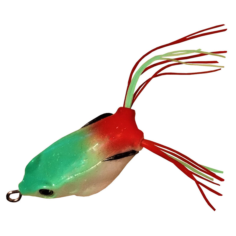 طعمه ماهیگیری مدل قورباغه ژله ای دم ریشی کد FOL-028