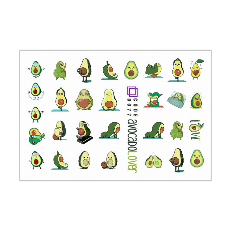 برچسب لنز ناخن مدل دخترانه مجموعه 6 عددی