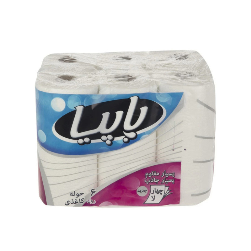 دستمال حوله ای پاپیا مدل 66 دو بسته 6 عددی