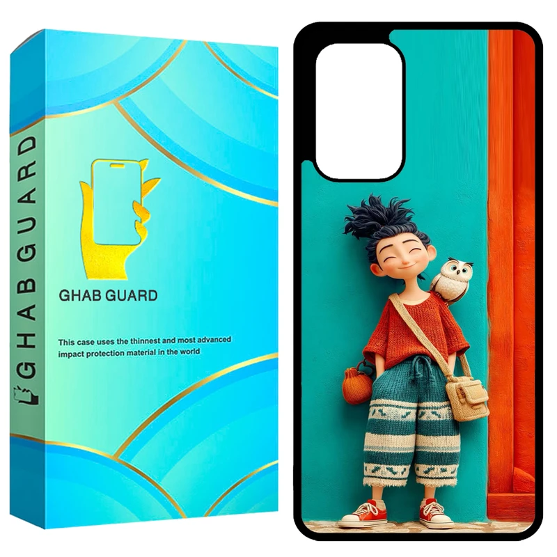 کاور قاب گارد طرح دختر و جغد مدل GCHPA53 مناسب برای گوشی موبایل سامسونگ Galaxy A53 5G