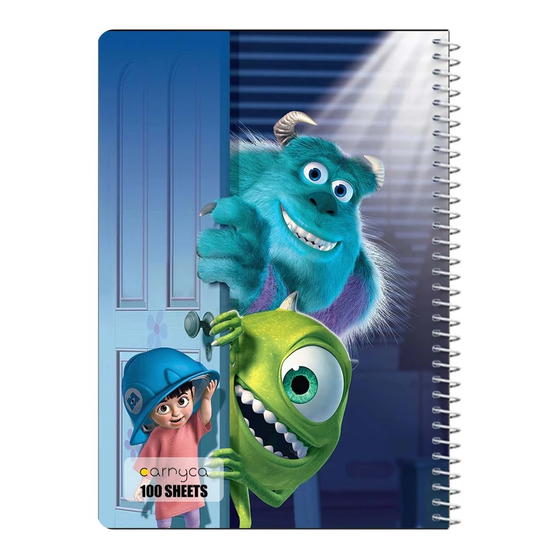 دفتر مشق 100 برگ سیمی کارنیکا طرح کارخانه هیولاها Monsters کد 84539