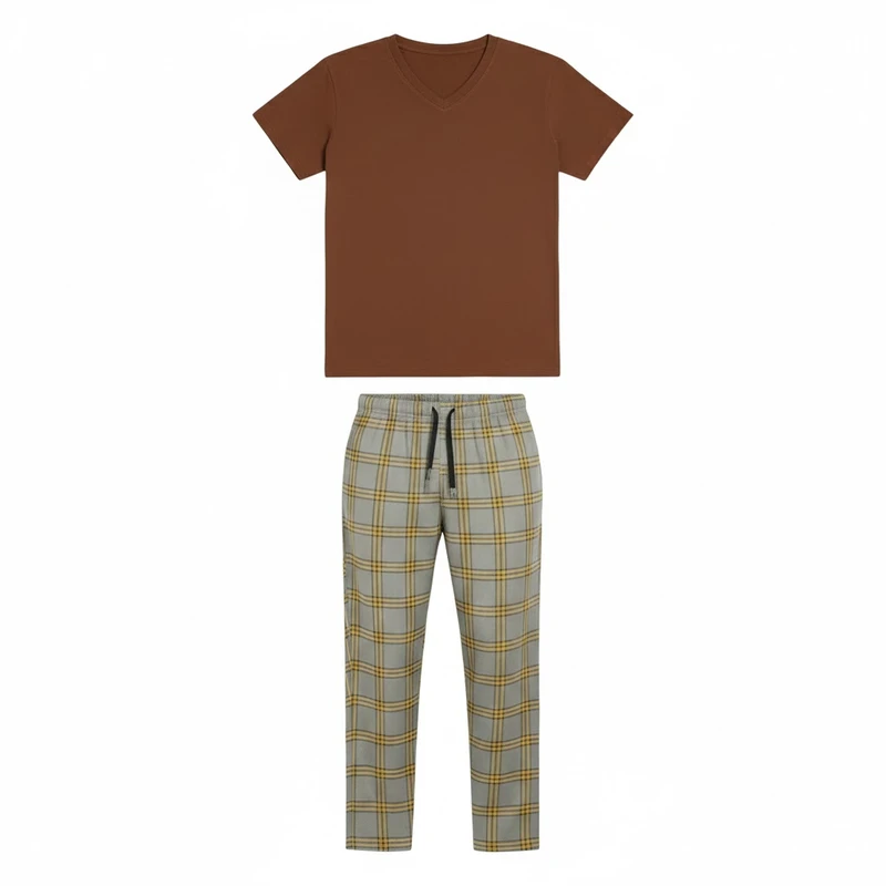 ست تی‌شرت آستین کوتاه و شلوار راحتی مردانه مدل MDSS-CH5000