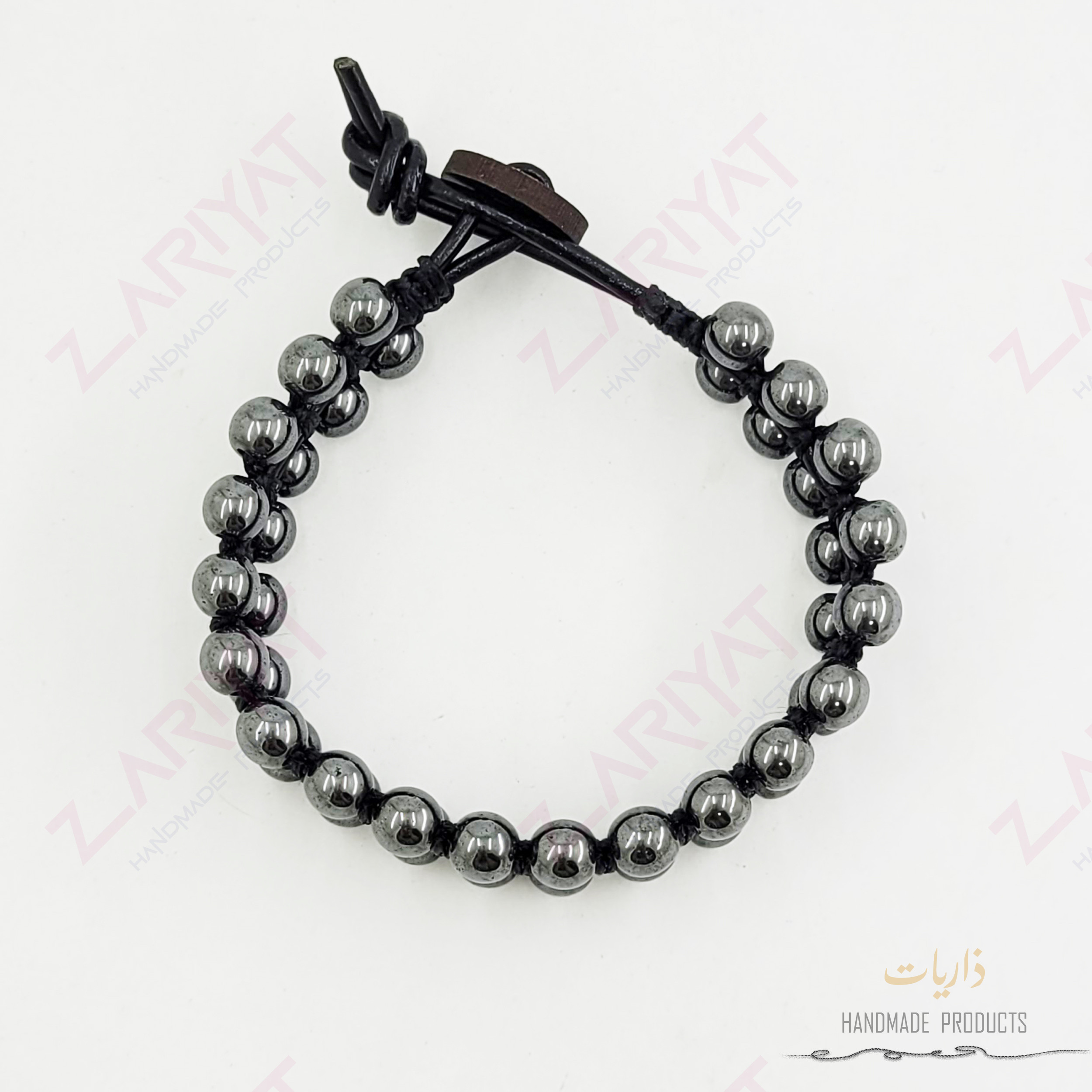 دستبند مردانه ذاریات مدل خاکستر کد Z-M.CH592