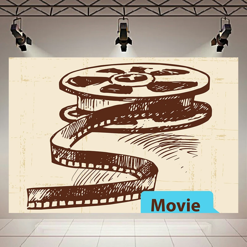 تابلو بوم طرح مخمل فیلم قدیمی مدل لابراتور کد AR302943