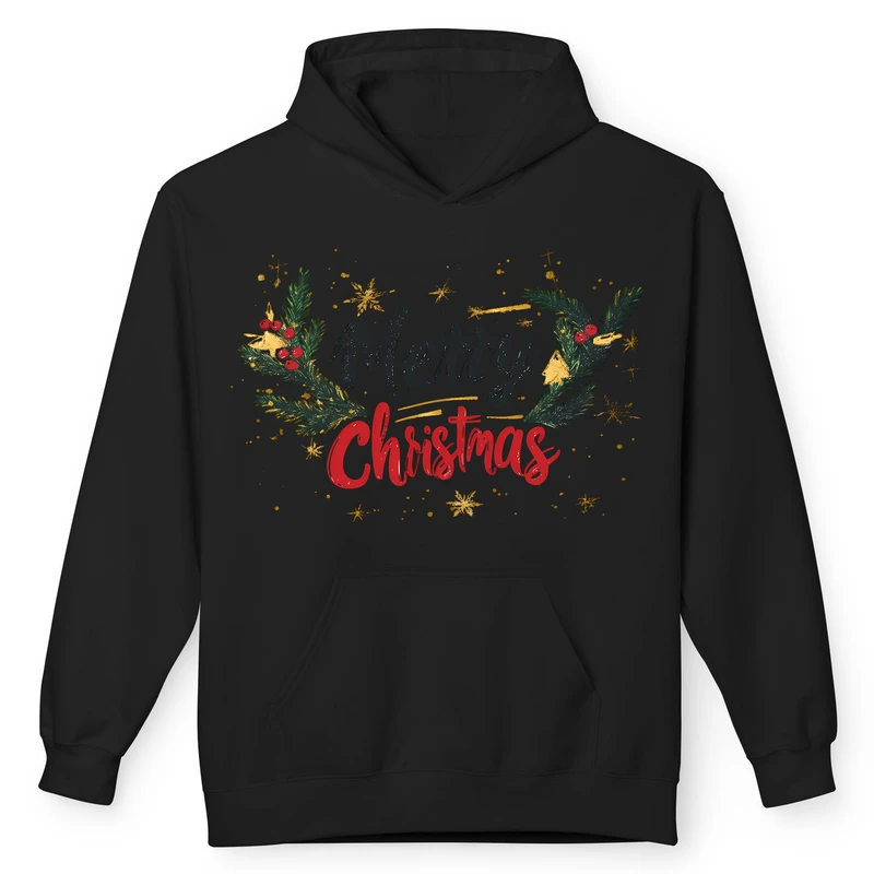 هودی مردانه پاد آفرین مدل کریسمس کد 17 طرح تبریک