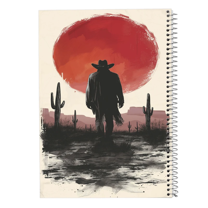 دفتر نت موسیقی 50 برگ مدوپد مدل رد دد red dead کد DF13530