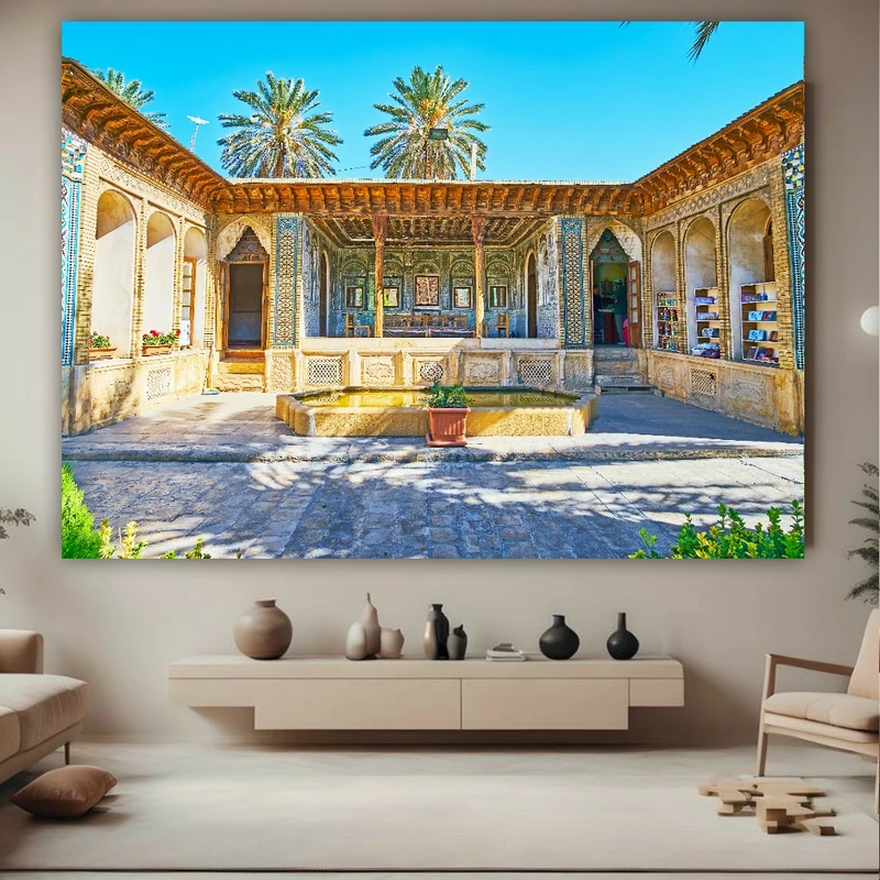 پوستر طرح مخمل آثار باستانی مدل معماری ایرانی کد FP105853