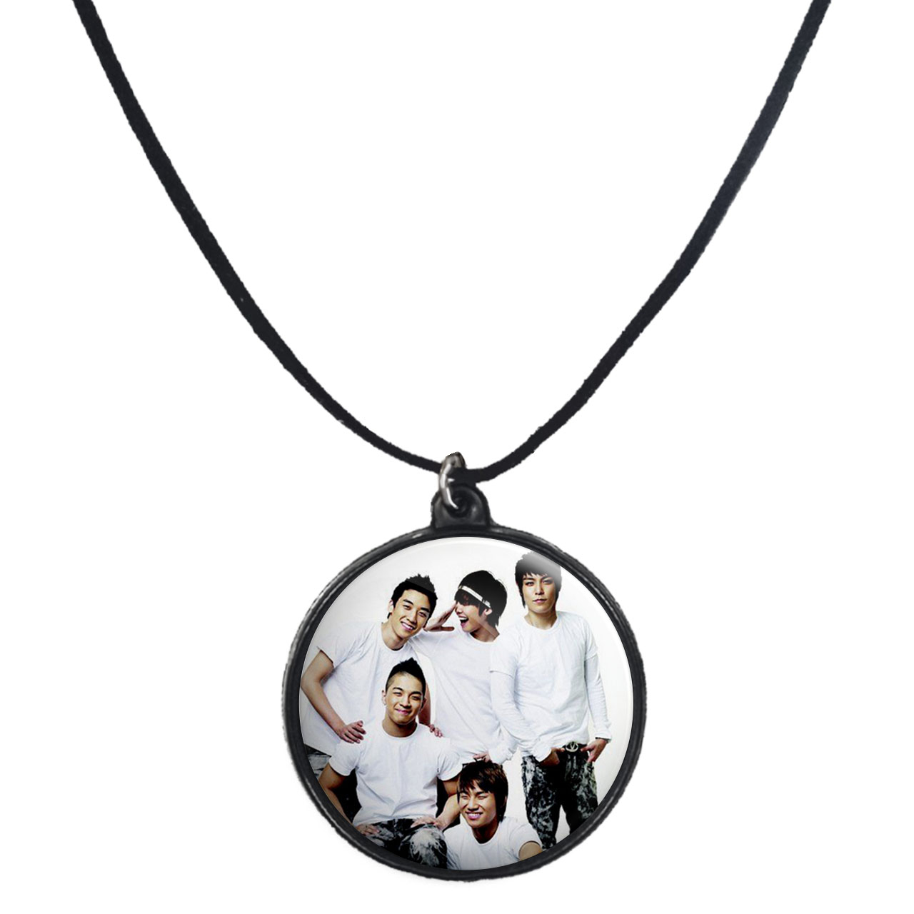 گردنبند پرمانه طرح گروه موسیقی BIG BANG کد pmb.15096 مدل دو طرفه